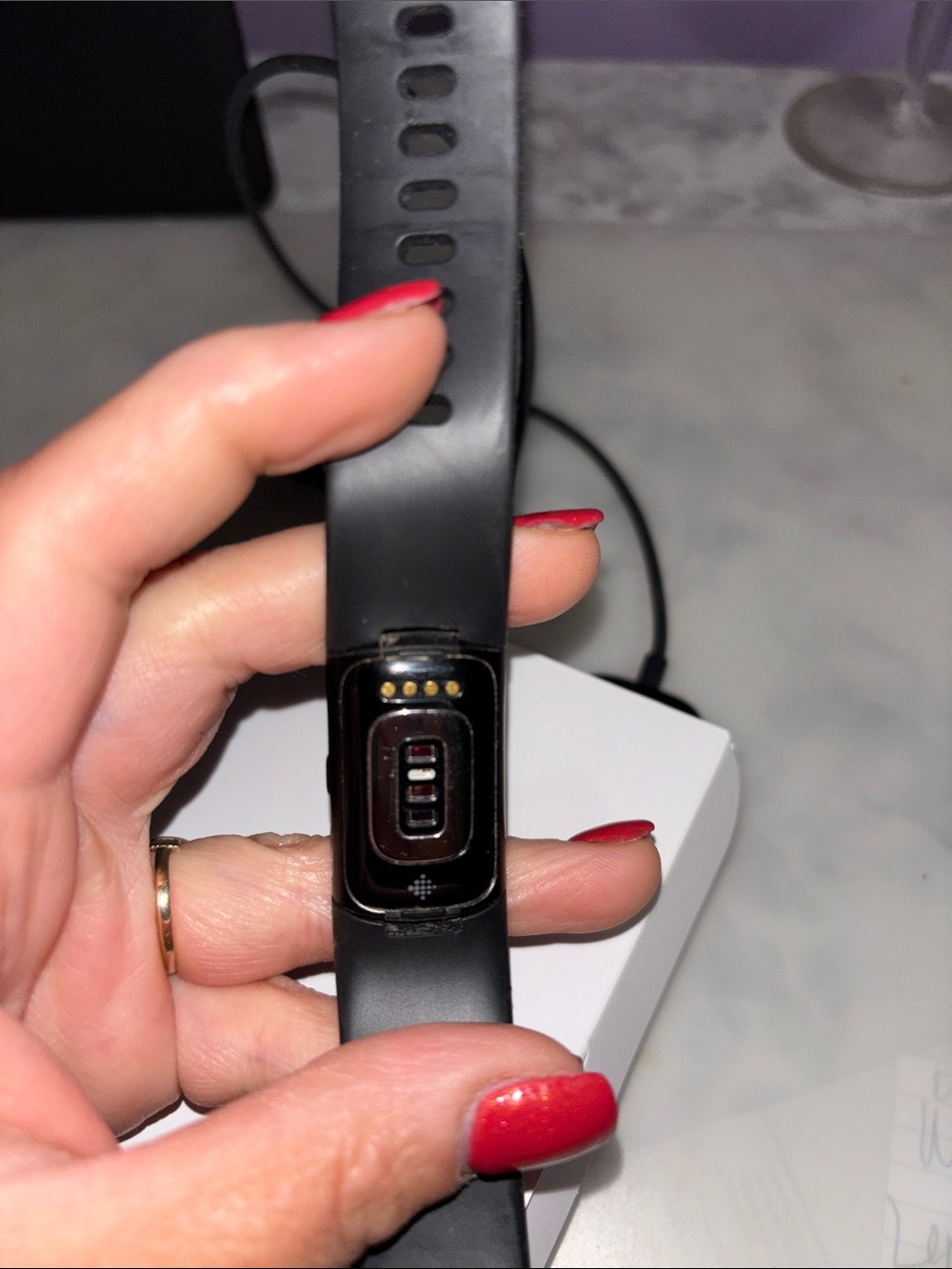 fitbit Black Fitness Tracker with Color Digital Screen - Picture 4 of 9